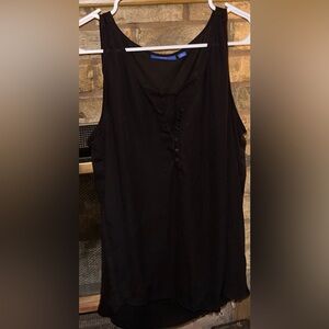 Sleeveless sheer blouse